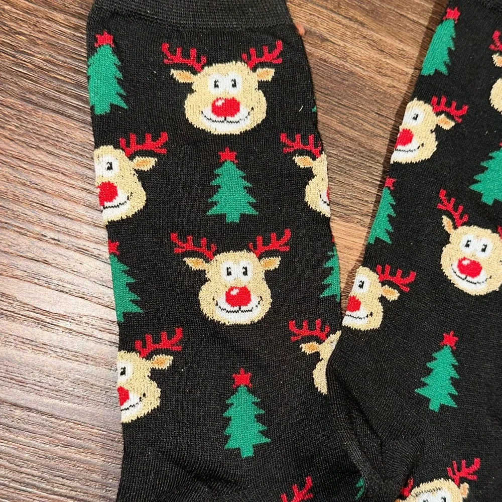Festive‎ Reindeer Crew Socks